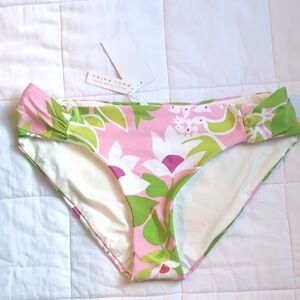 Trina Turk Swim Bottoms Size 10 New With Tags Floral Print